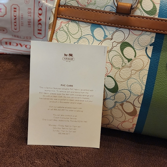 Coach Multi-colored leather bag - Picture 10 of 16